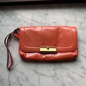 AUTHENTIC Coach Patent Leather Kristen Wristlet
